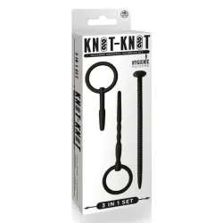NMC Lot de 3 Tiges et plug d'urètre Knot Sound Diamètre 7mm